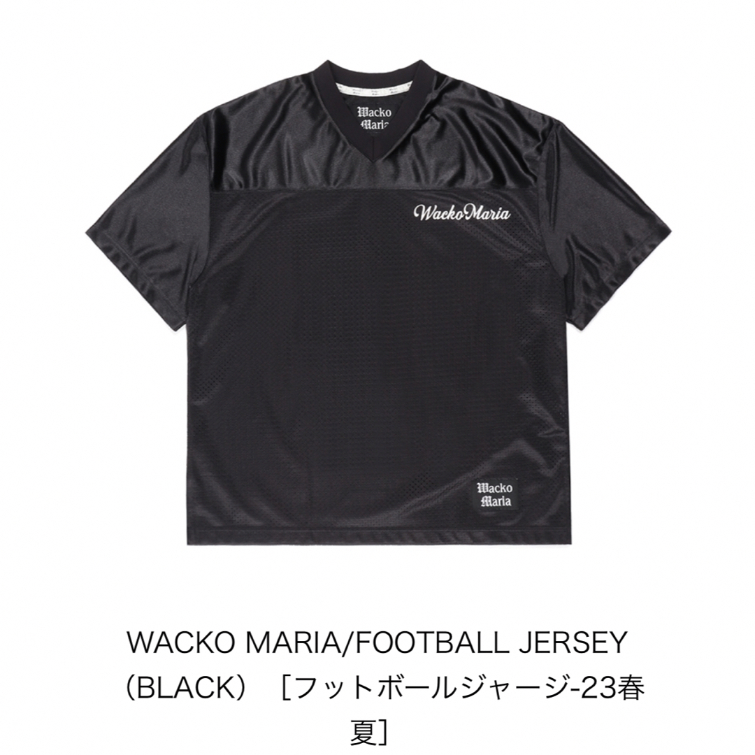 WACKO MARIA/FOOTBALL JERSEY（BLACK）