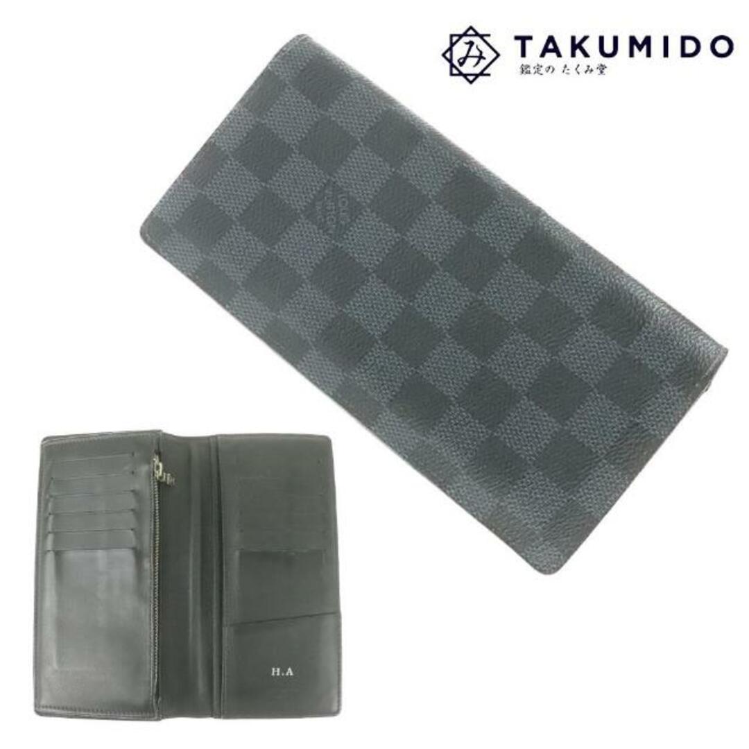 LOUIS VUITTON - ルイヴィトン 二つ折り長財布 ポルトフォイユ ブラザ