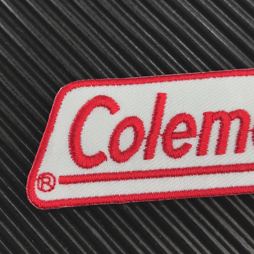 Coleman(コールマン)の白×赤 コールマン COLEMAN ロゴ アイロンワッペン パッチ-H レディースのバッグ(その他)の商品写真