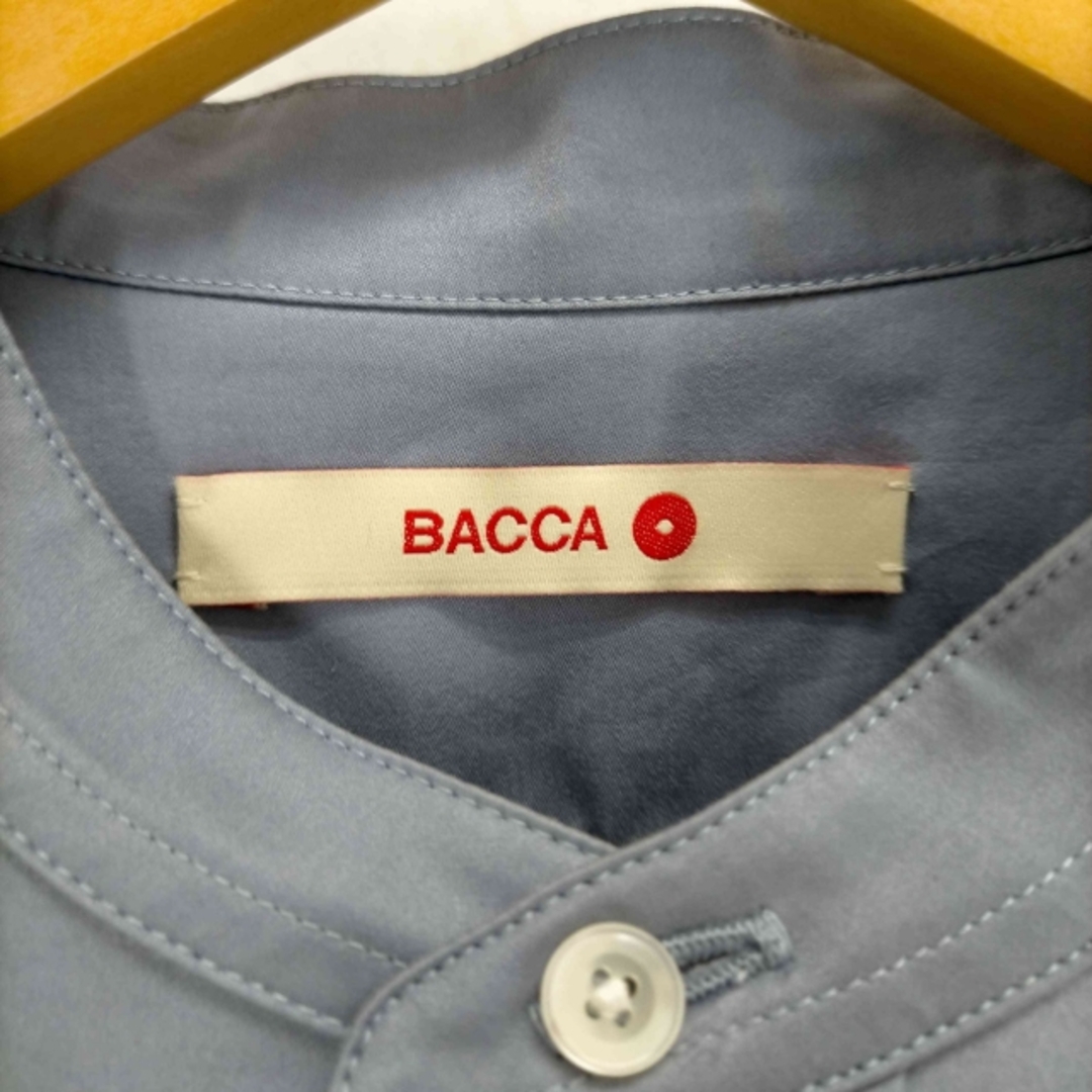 BACCA(バッカ)のBACCA(バッカ) コットンバックサテン スタンドカラーロングシャツ トップス レディースのトップス(シャツ/ブラウス(長袖/七分))の商品写真