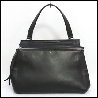 セリーヌ(celine)のCELINE セリーヌ レザー エッジスモールハンドバッグ　レディース ブラック(ハンドバッグ)