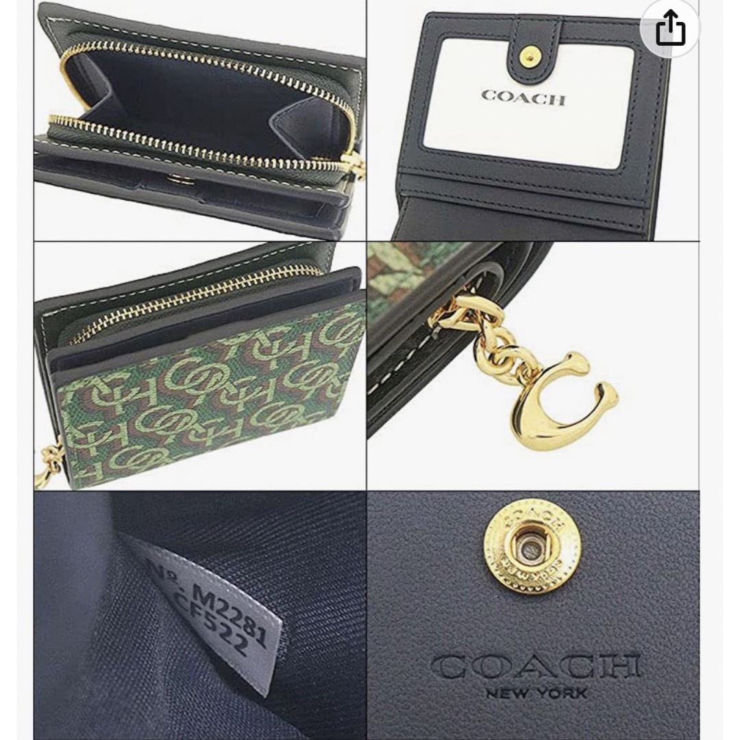 COACH(コーチ)のコーチ　coach シグネチャーモノグラム レディース二つ折り財布 レディースのファッション小物(財布)の商品写真