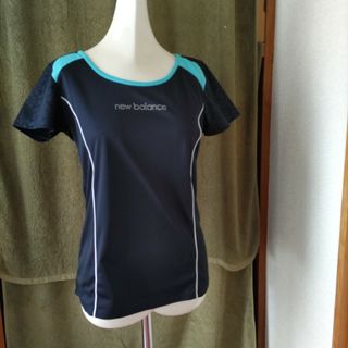 ニューバランス(New Balance)のNew Balanceニューバランス　半袖Ｔシャツ　ネイビー　レディースM(Tシャツ(半袖/袖なし))