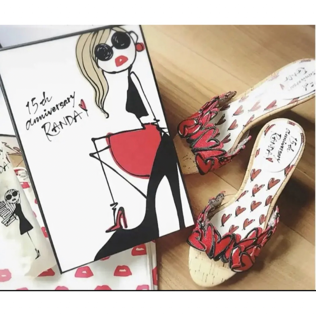 半額SALE☆ 限定♡三浦大地×RANDA♡15thコラボハートサンダル♡L 24.5