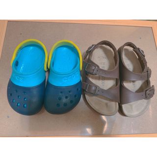 ビルケンシュトック(BIRKENSTOCK)のビルケンシュトック　24（15センチ）クロックス　c8（15・5センチ）used(サンダル)