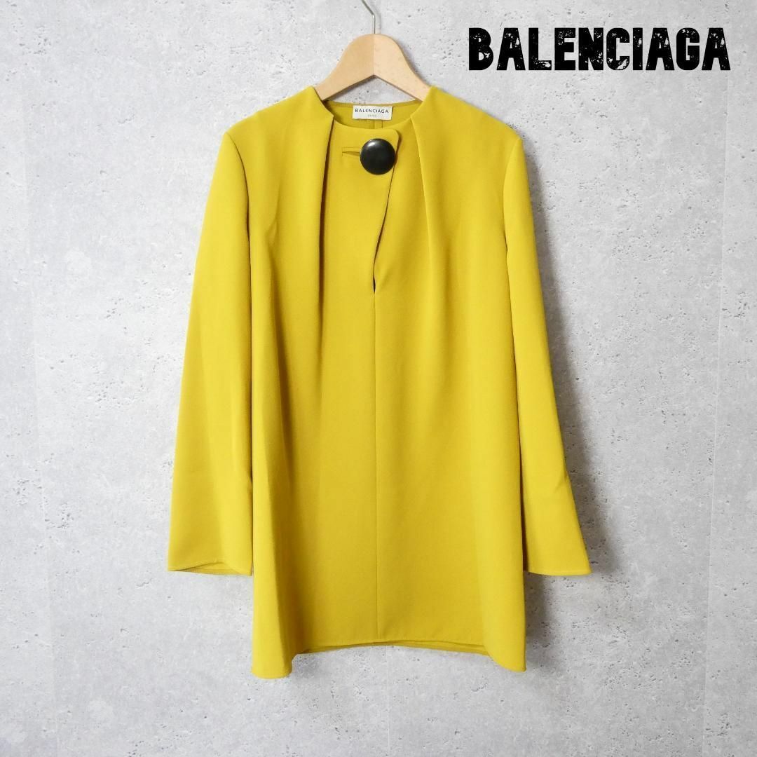 Balenciaga - 美品 バレンシアガ 1B ノーカラー 長袖 ロングカットソー