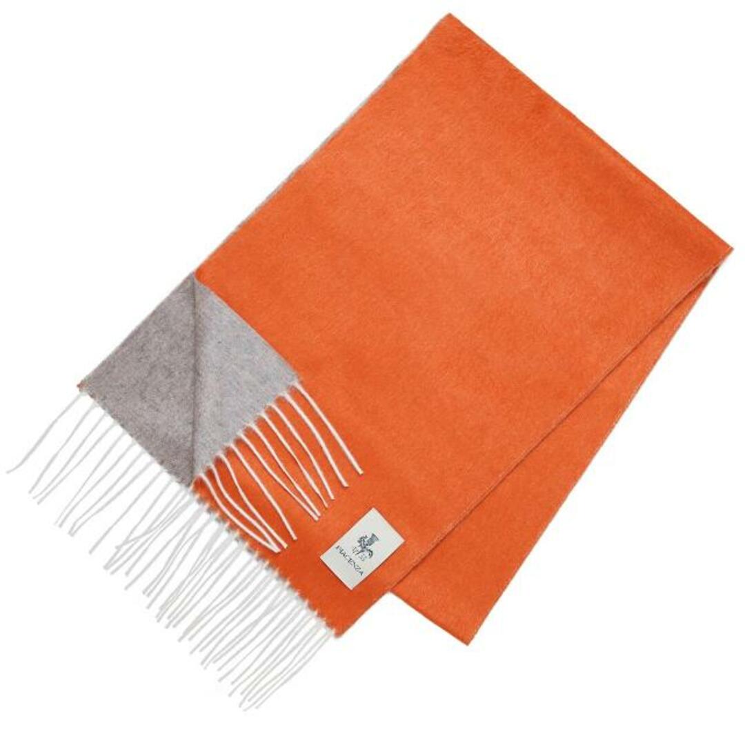 PIACENZA CASHMERE ピアチェンツァ カシミア マフラー/ストール/BICOLOR SCARF ORANGE×GREY