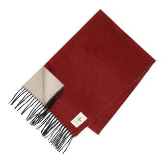 ピアチェンツァ(PIACENZA)のPIACENZA CASHMERE ピアチェンツァ カシミア マフラー/ストール/BICOLOR SCARF RED×BEIGE(マフラー)