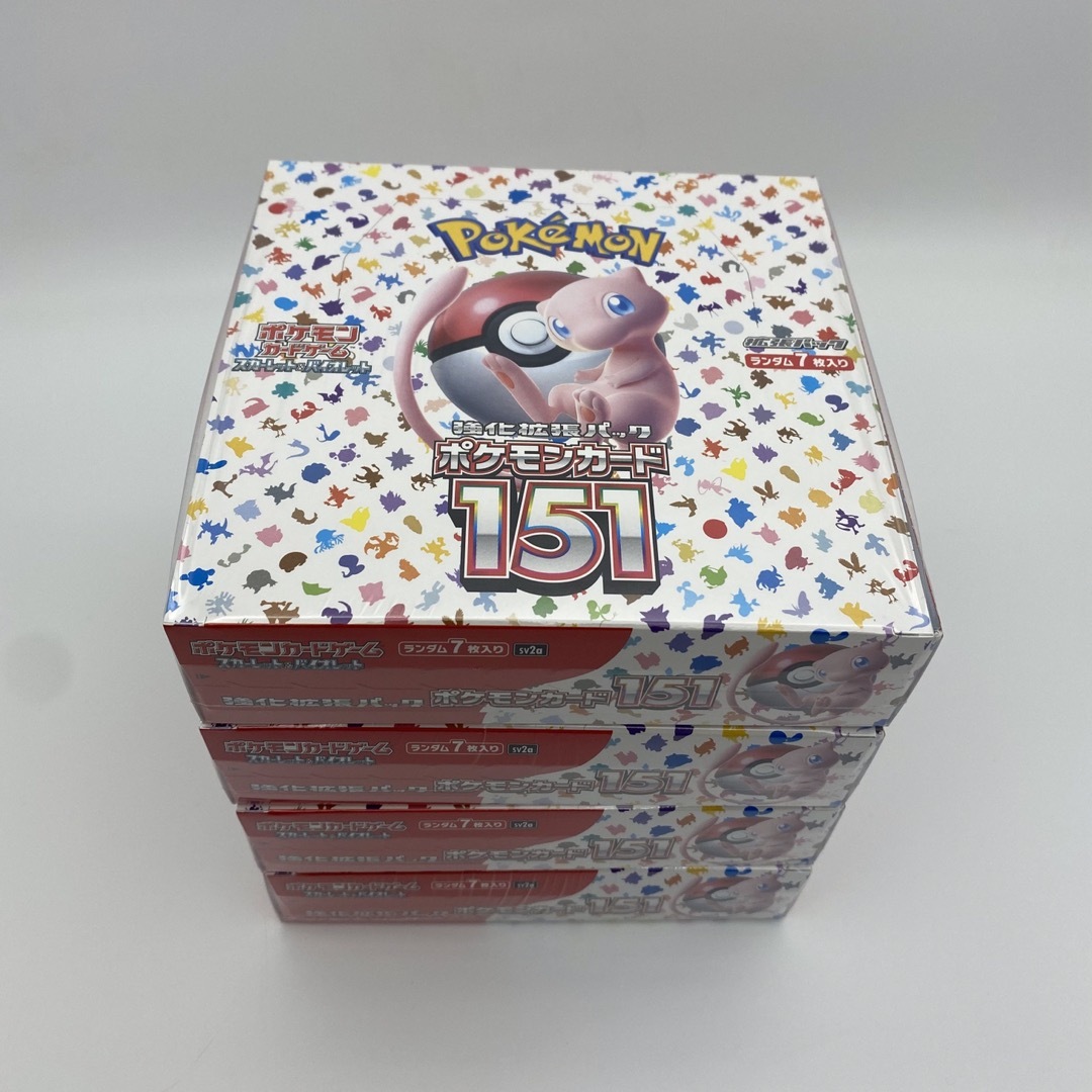 ① ポケモンカード　151シュリンク付き　4BOX