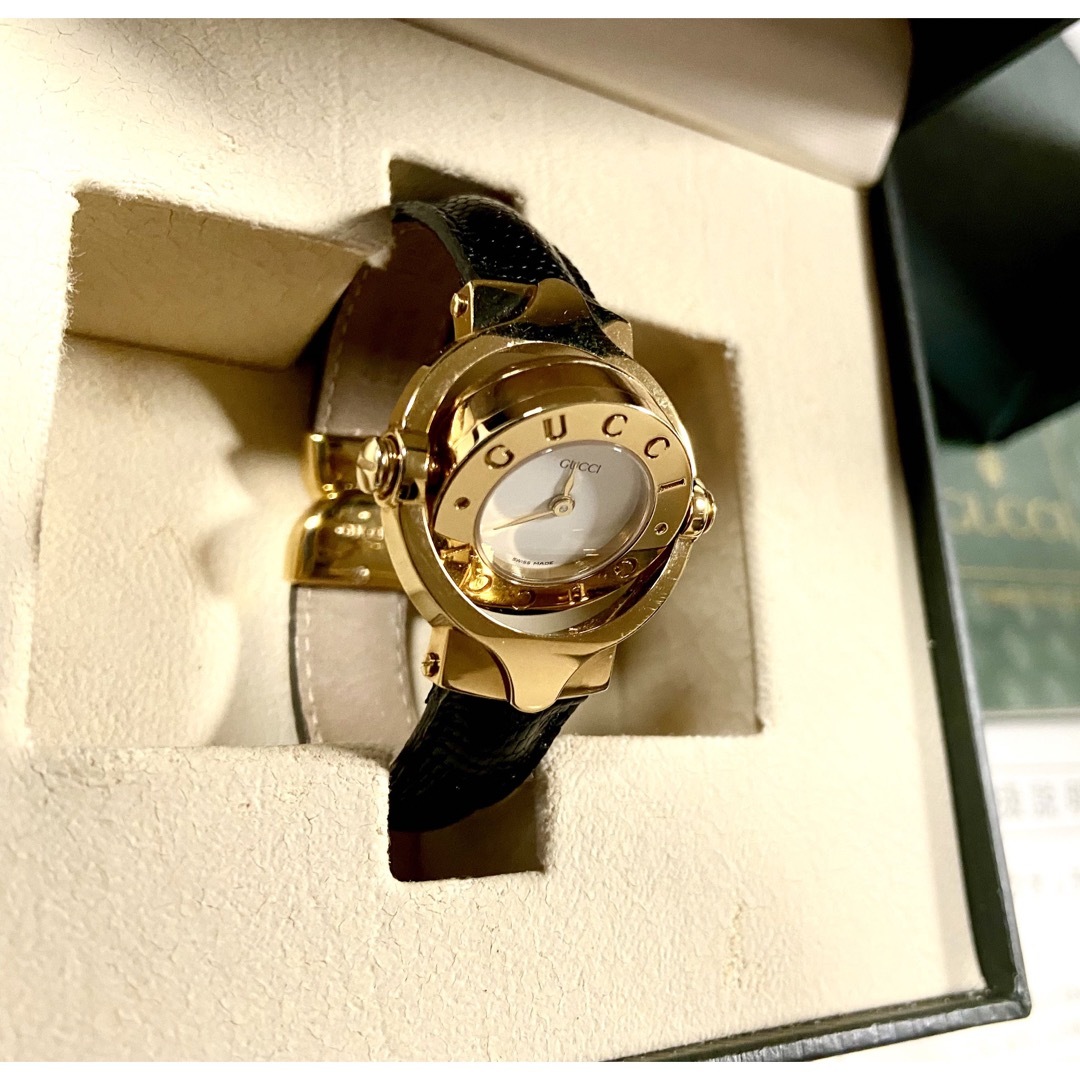 Gucci - 【電池交換済】GUCCI リバーシブル バングルウォッチ GQ6600