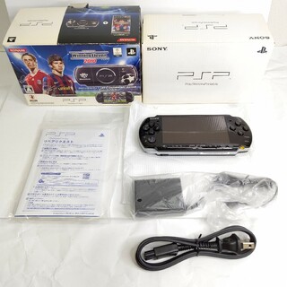 プレイステーションポータブル(PlayStation Portable)のPSP3000 ウィニングイレブン2010　限定モデル　ほぼ未使用　SONY(携帯用ゲーム機本体)