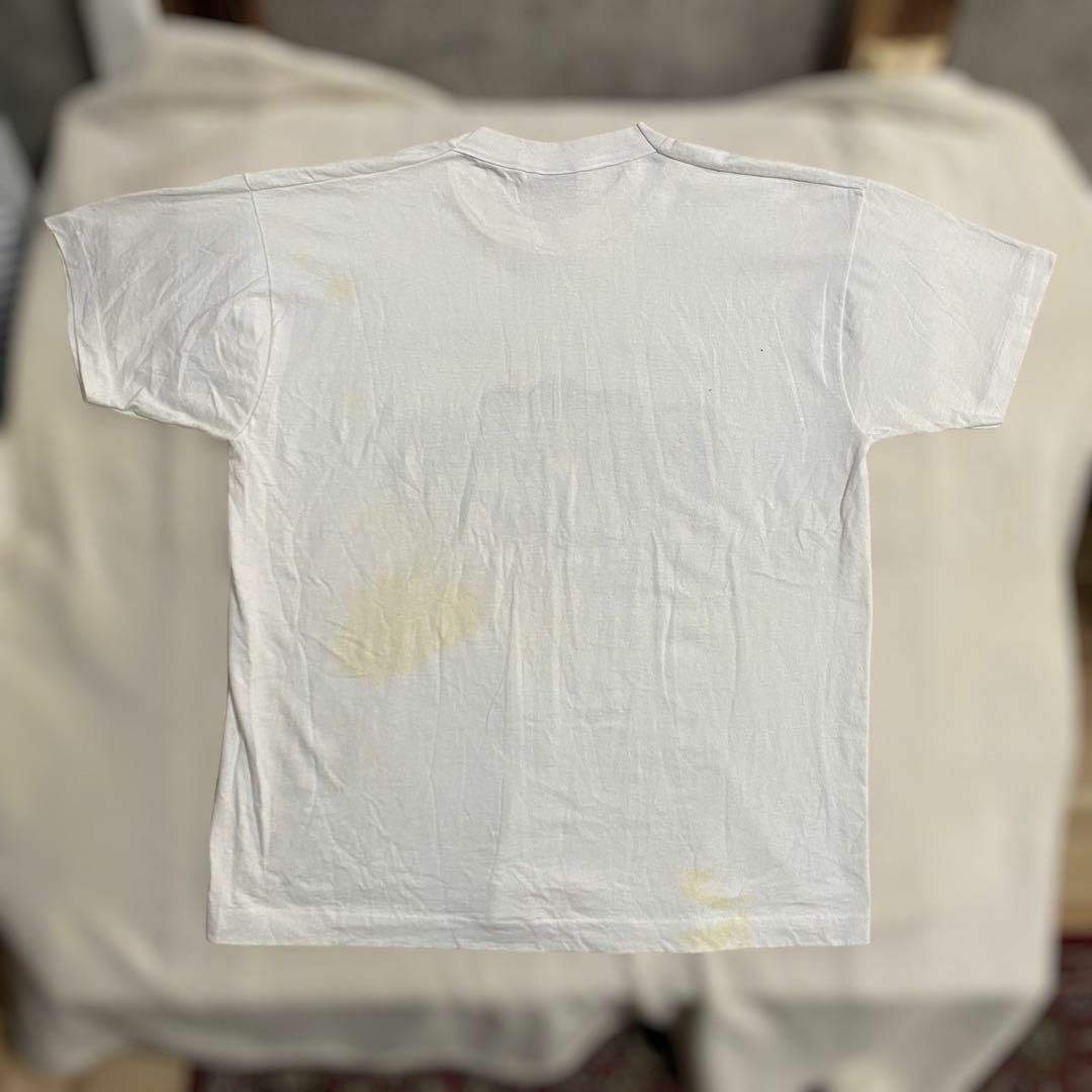 LUX Tシャツ ビンテージ 古着 90s USA製 白 スーベニア　イラスト