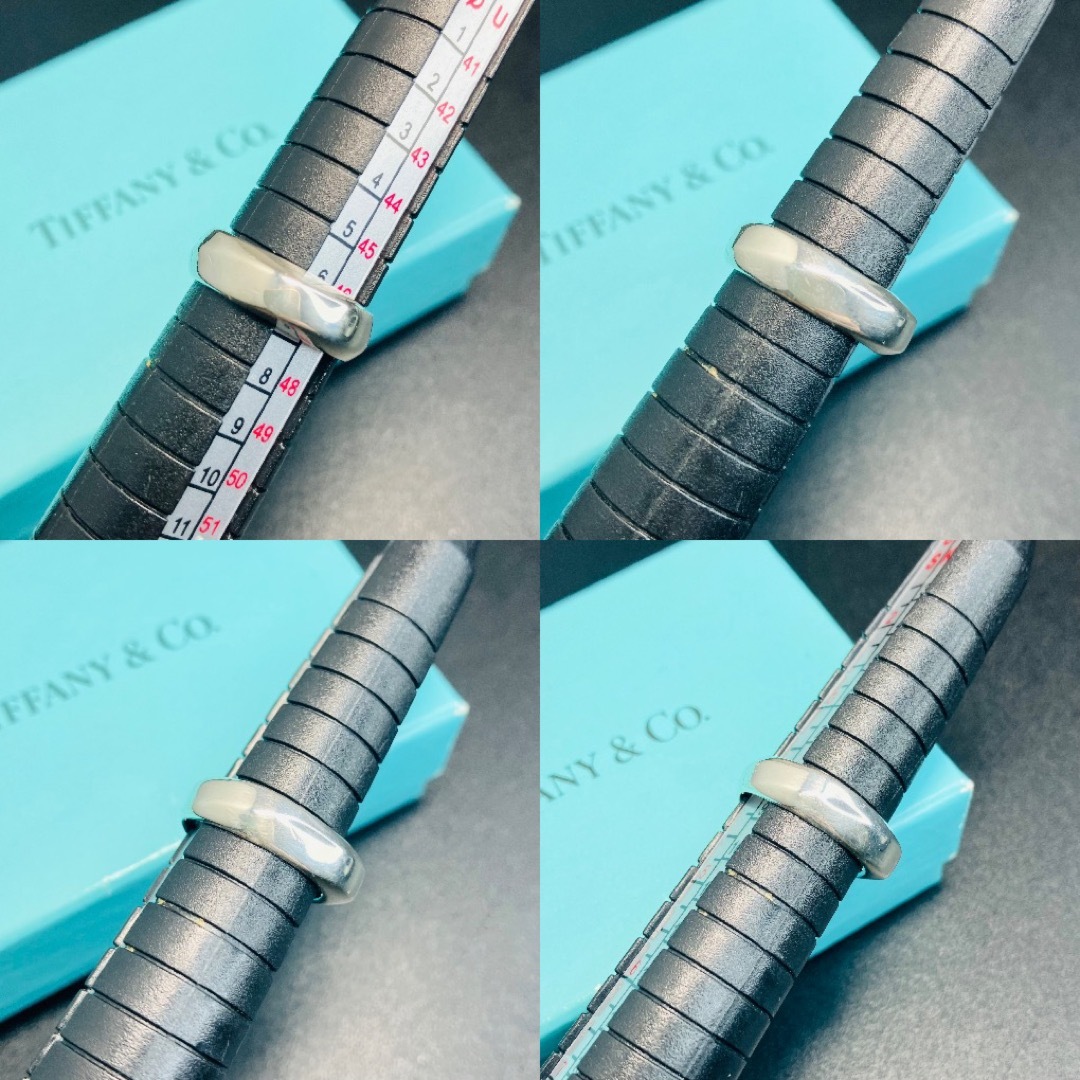 【美品 正規品】 希少 ティファニー ナイフエッジリング 指輪 7号 シルバー