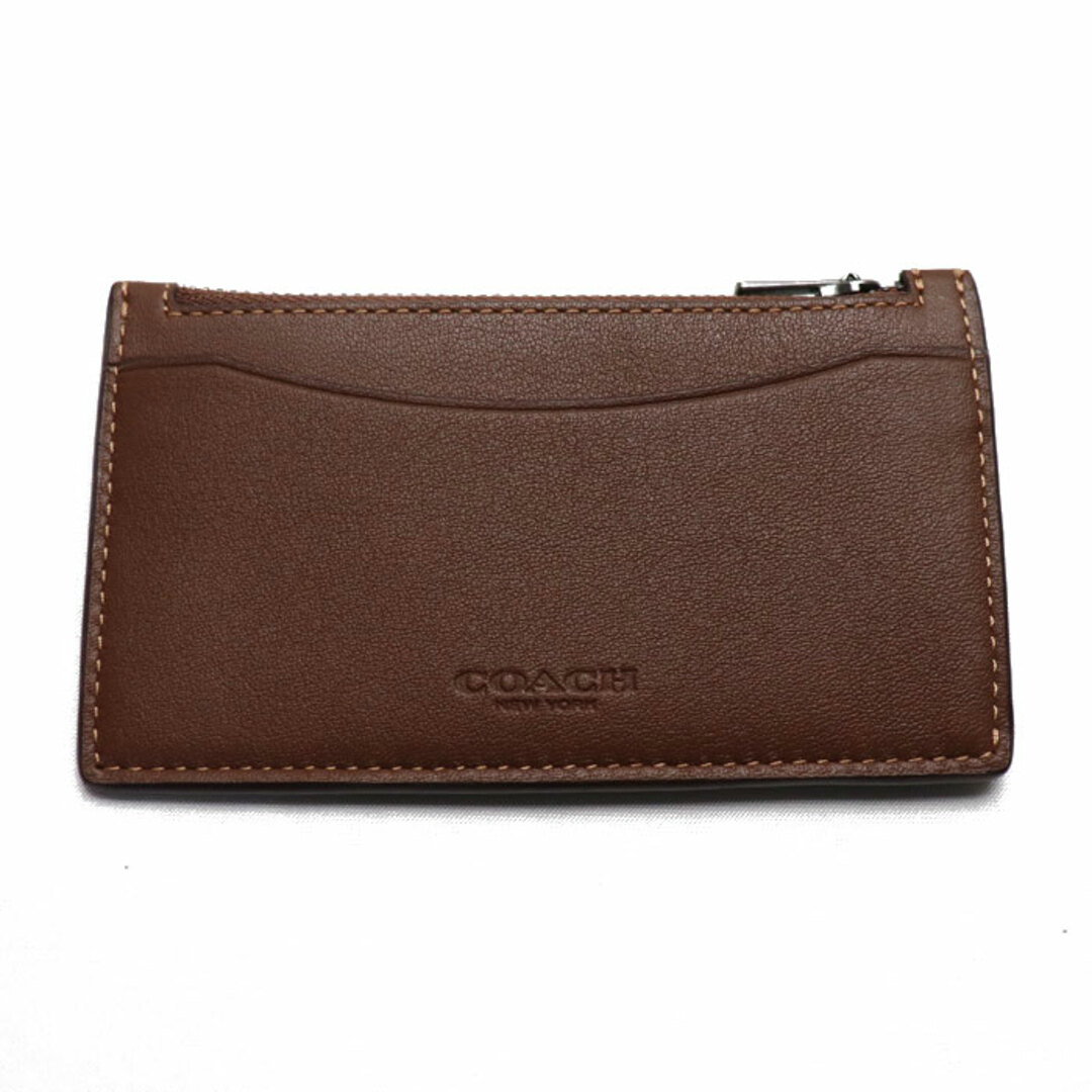 COACH - COACH コーチ ジップ カード ケース カードケース ブラウン