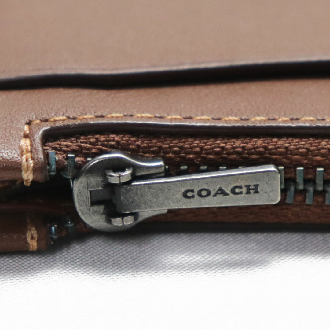 COACH - COACH コーチ ジップ カード ケース カードケース ブラウン