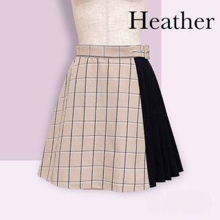 ヘザー(heather)のヘザー チェック プリーツ スカート スカパン(ミニスカート)