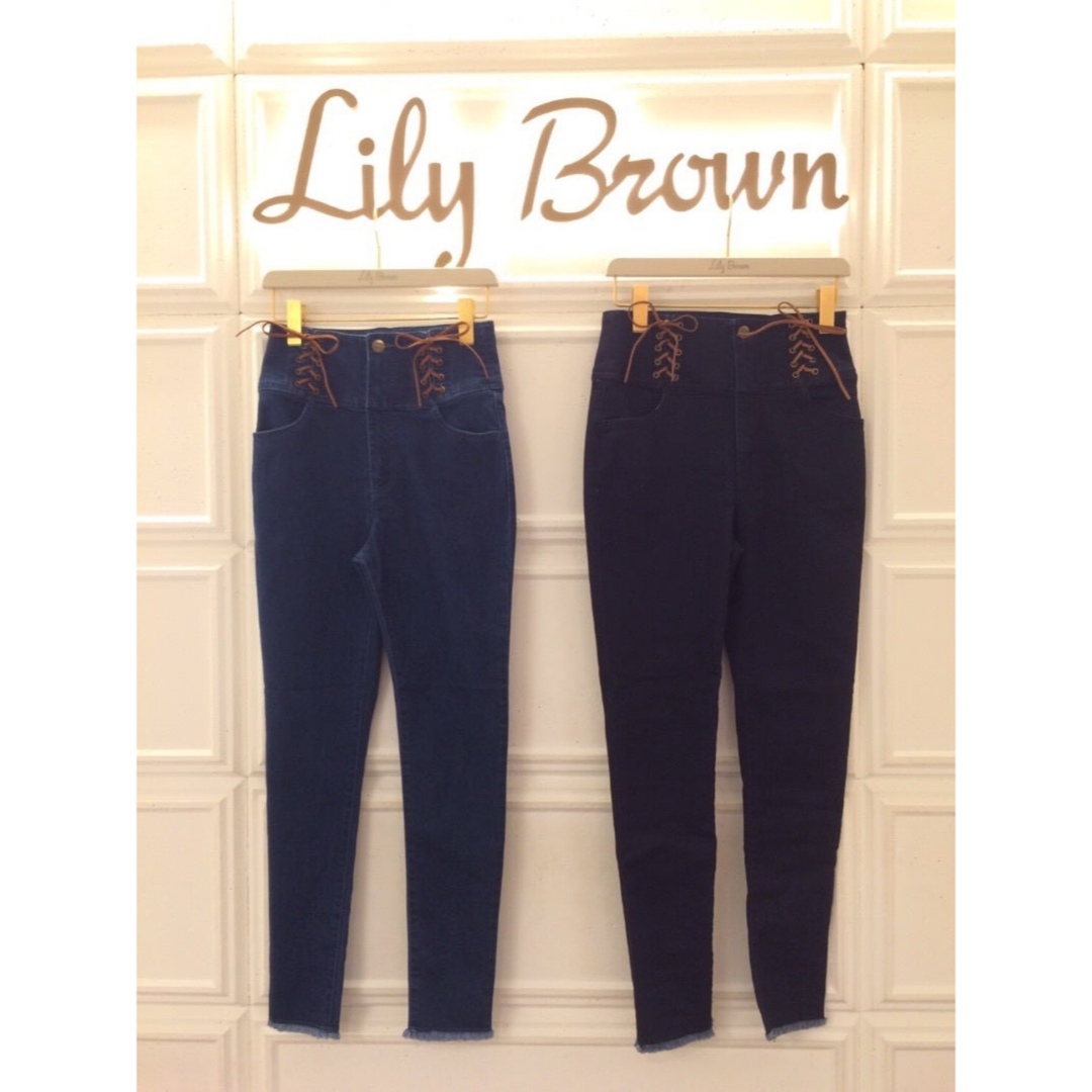 Lily Brown(リリーブラウン)の♡Lily Brown レースアップデニム♡ レディースのパンツ(デニム/ジーンズ)の商品写真