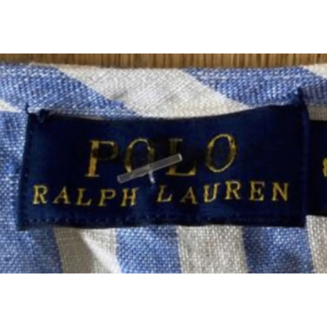 POLO RALPH LAUREN(ポロラルフローレン)のPOLO ラルフローレン　リネンシャツ　ラップシャツ　小さめサイズ　米国購入新品 レディースのトップス(シャツ/ブラウス(半袖/袖なし))の商品写真