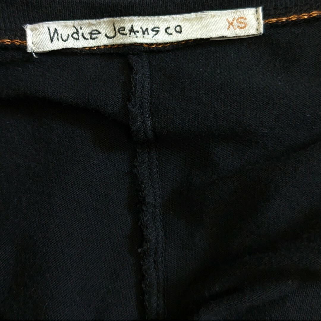 Nudie Jeans(ヌーディジーンズ)のNudie Jeans Tシャツ XS ブラック オーガニックコットン 黒 メンズのトップス(Tシャツ/カットソー(半袖/袖なし))の商品写真