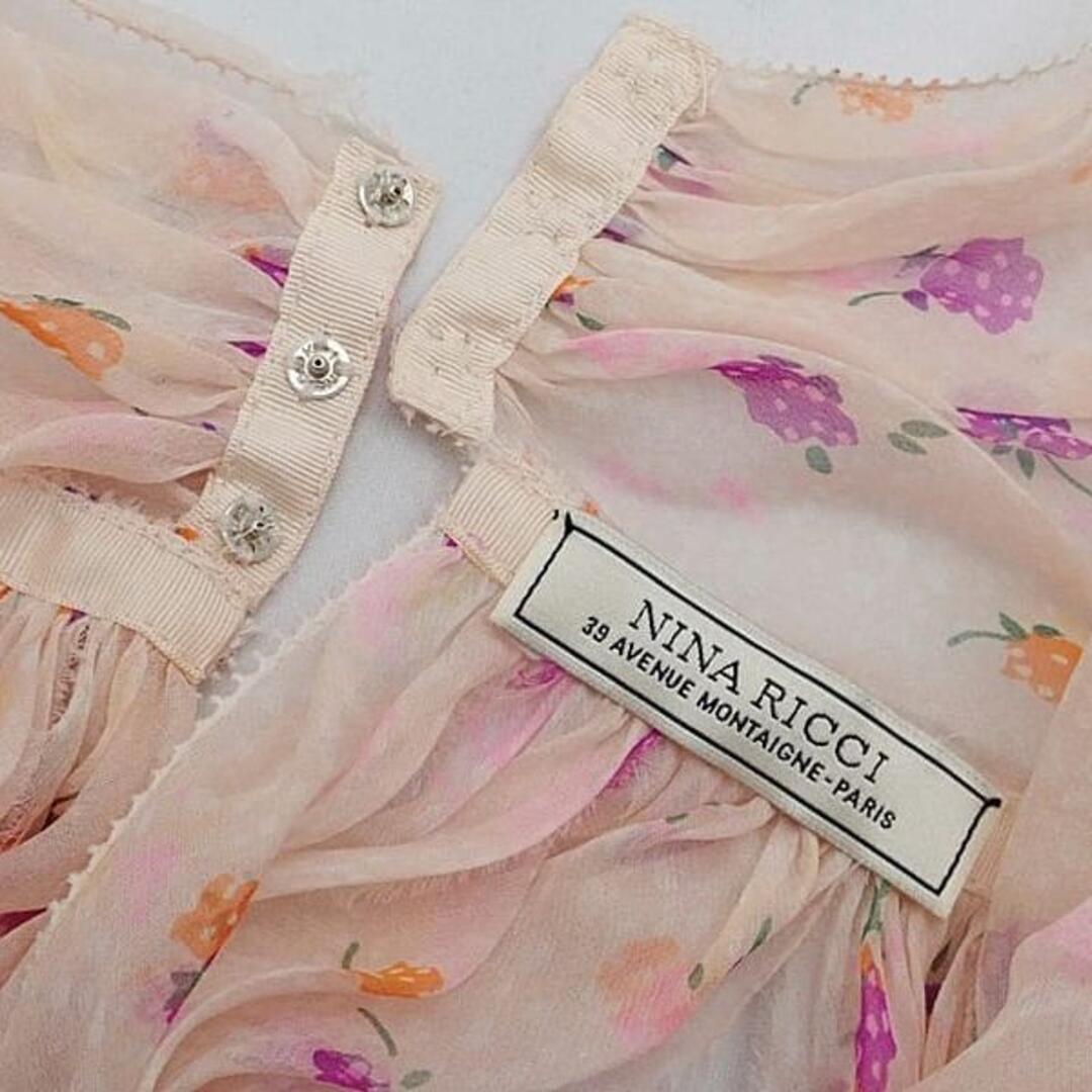 ナチュラルネイビー NINA RICCI ニナリッチ ノースリーブブラウス38