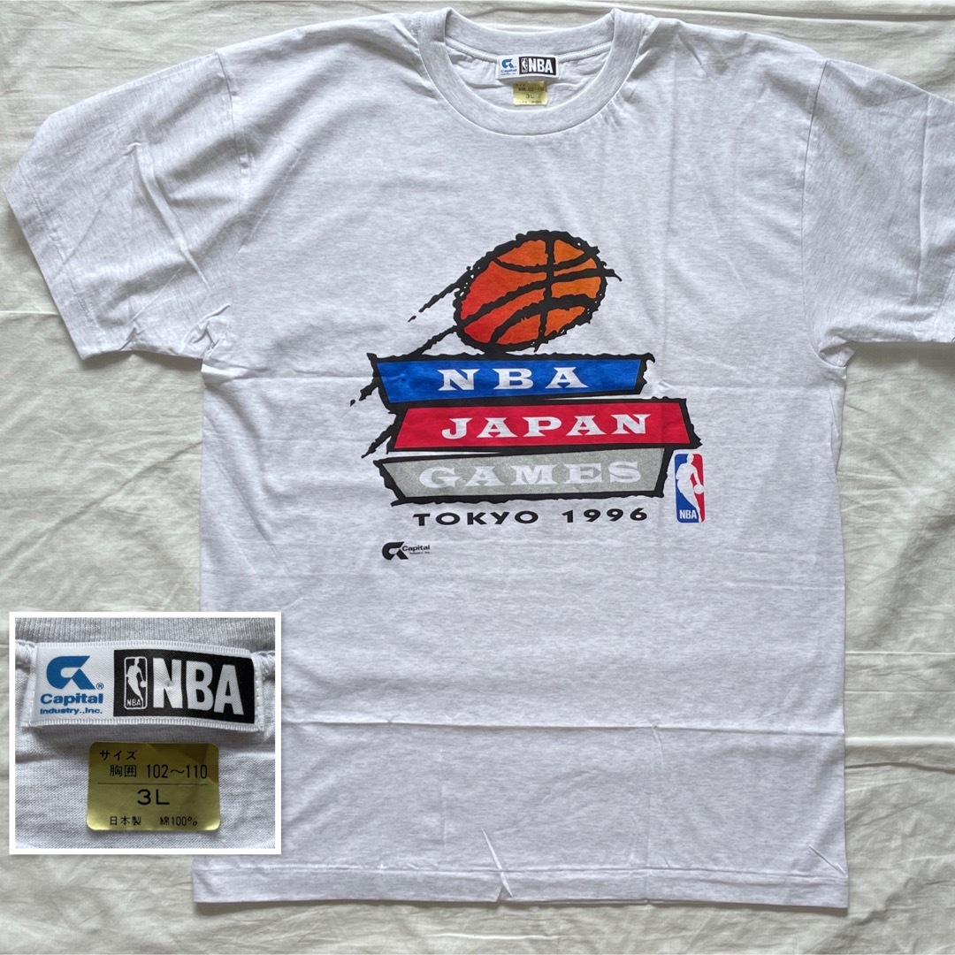 日本製管理番号激レア NBA JAPAN GAMES TOKYO 1996 公式Tシャツ 3L