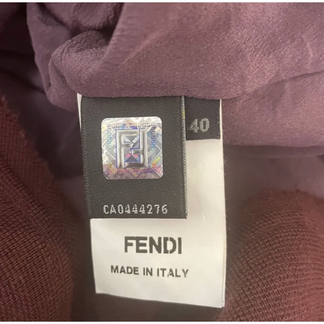 FENDI(フェンディ)のFENDI チュニック　ワンピース　切りっぱなし加工　七分袖　クルーネック レディースのトップス(チュニック)の商品写真