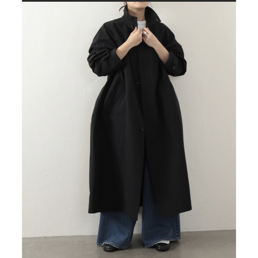 journal standard luxe グログランワッシャー スタンドコート - ロング