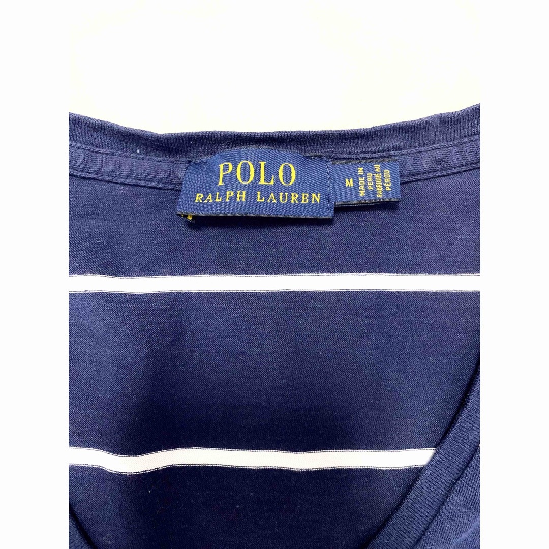 POLO RALPH LAUREN(ポロラルフローレン)のポロラルフローレン　ボーダーネイビー　ロゴTシャツ レディースのトップス(Tシャツ(半袖/袖なし))の商品写真