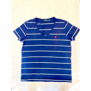 ポロラルフローレン(POLO RALPH LAUREN)のポロラルフローレン　ボーダーネイビー　ロゴTシャツ(Tシャツ(半袖/袖なし))