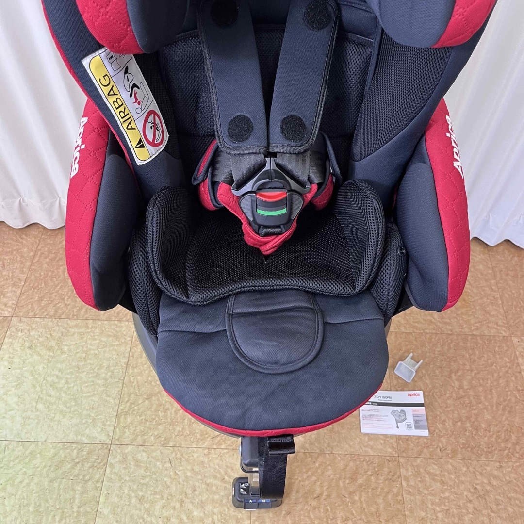 Aprica(アップリカ)のクリーニング済☆綺麗☆　新生児OK　アップリカ　フラディア　グロウ　ISOFIX キッズ/ベビー/マタニティの外出/移動用品(自動車用チャイルドシート本体)の商品写真