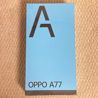 新品未開封 OPPO A77 ブルー SIMフリー(スマートフォン本体)