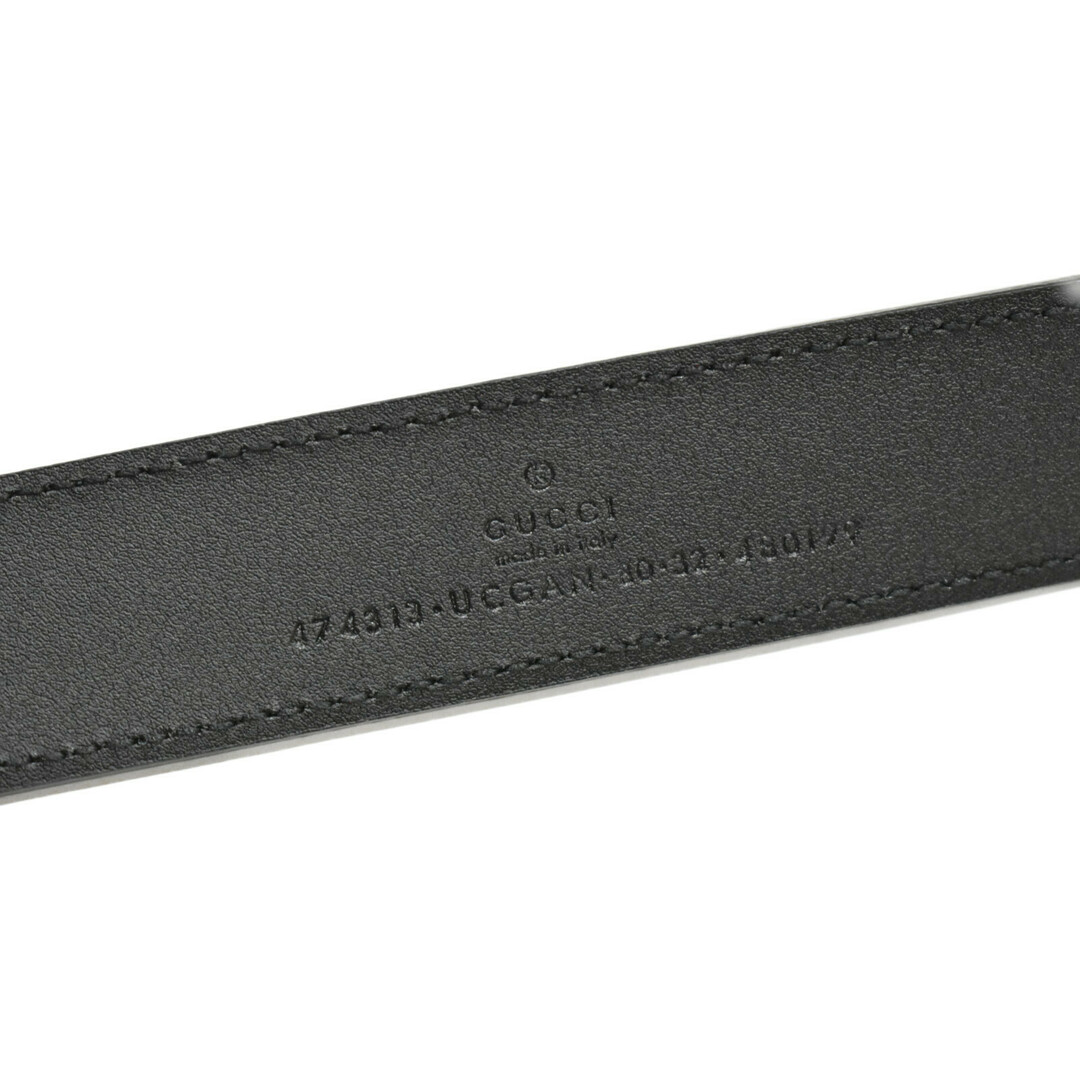 Gucci - 【中古品】GUCCI スクエアバックルベルト 474313 UCGAN 1000