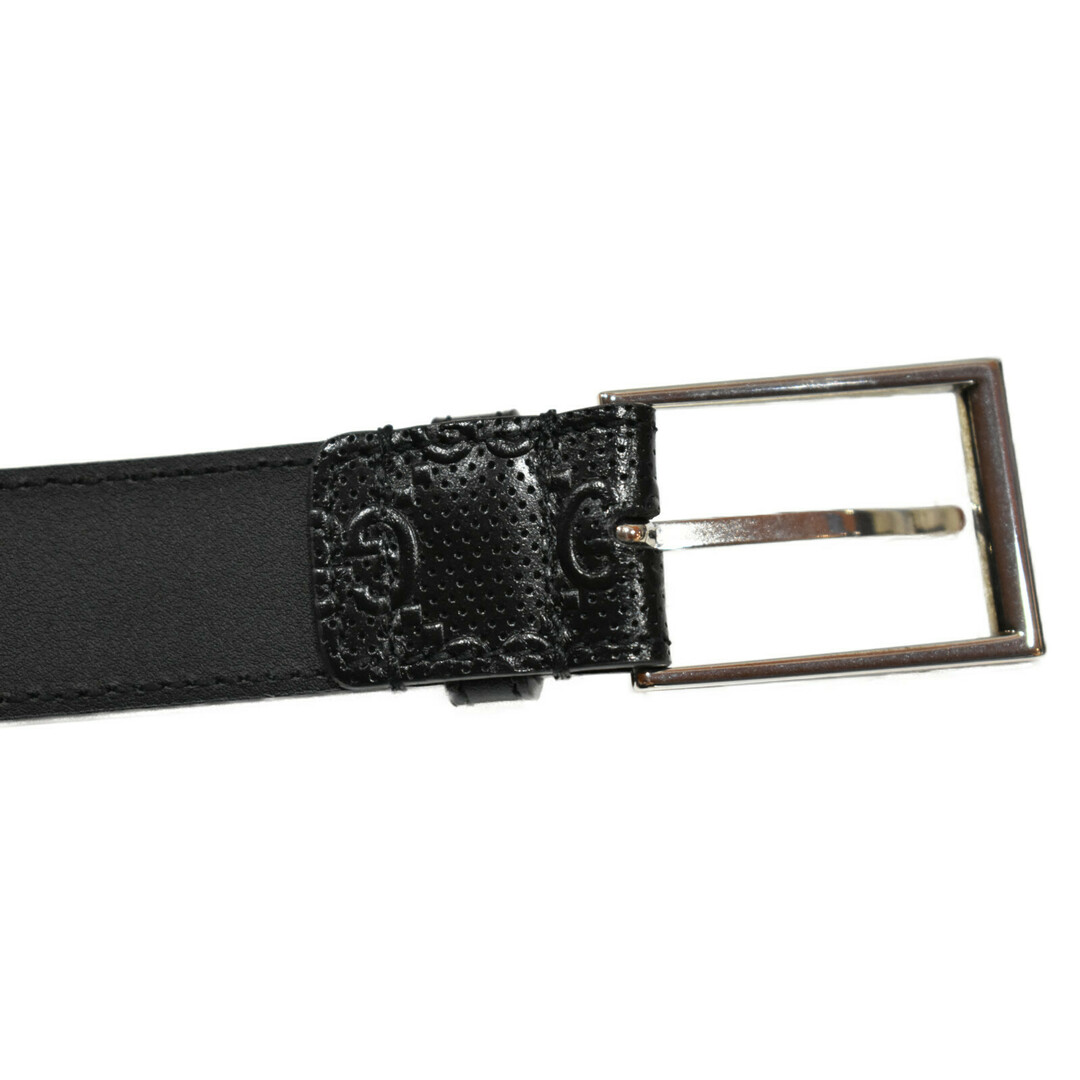 Gucci - 【中古品】GUCCI スクエアバックルベルト 474313 UCGAN 1000