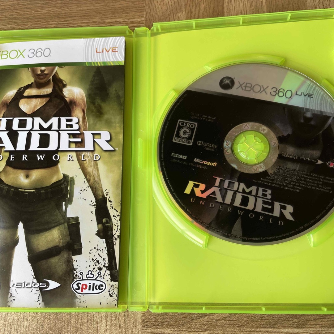 Xbox360(エックスボックス360)のTOMB RAIDER： UNDERWORLD（トゥームレイダー： アンダーワー エンタメ/ホビーのゲームソフト/ゲーム機本体(家庭用ゲームソフト)の商品写真