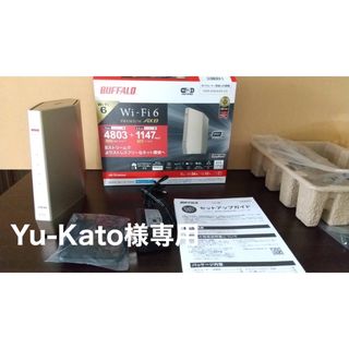 バッファロー(Buffalo)のYu-Kato様専用バッファローWi-Fiﾙｰﾀｰ WSR-6000AX8-CG(PC周辺機器)