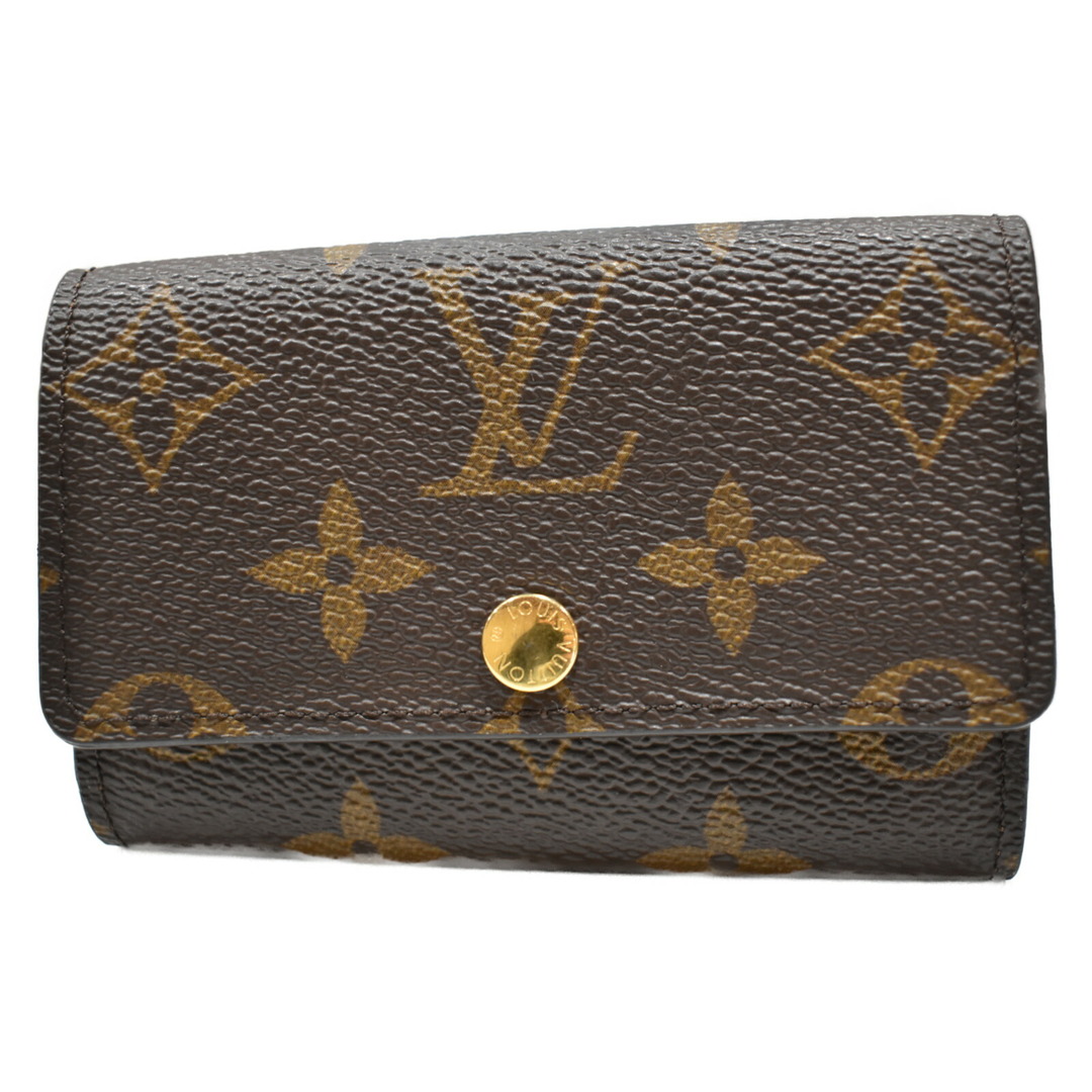 LOUIS VUITTON - 【イニシャル入り☆中古品】 LOUISVUITTONミュルティクレ6 M62630 モノグラム/ブラウン系 コーティングキャンバス キーケース スマート ユニセックス 便利 人気 定番 おしゃれ ギフト プレゼント包装可 【中古】松山久万ノ台店