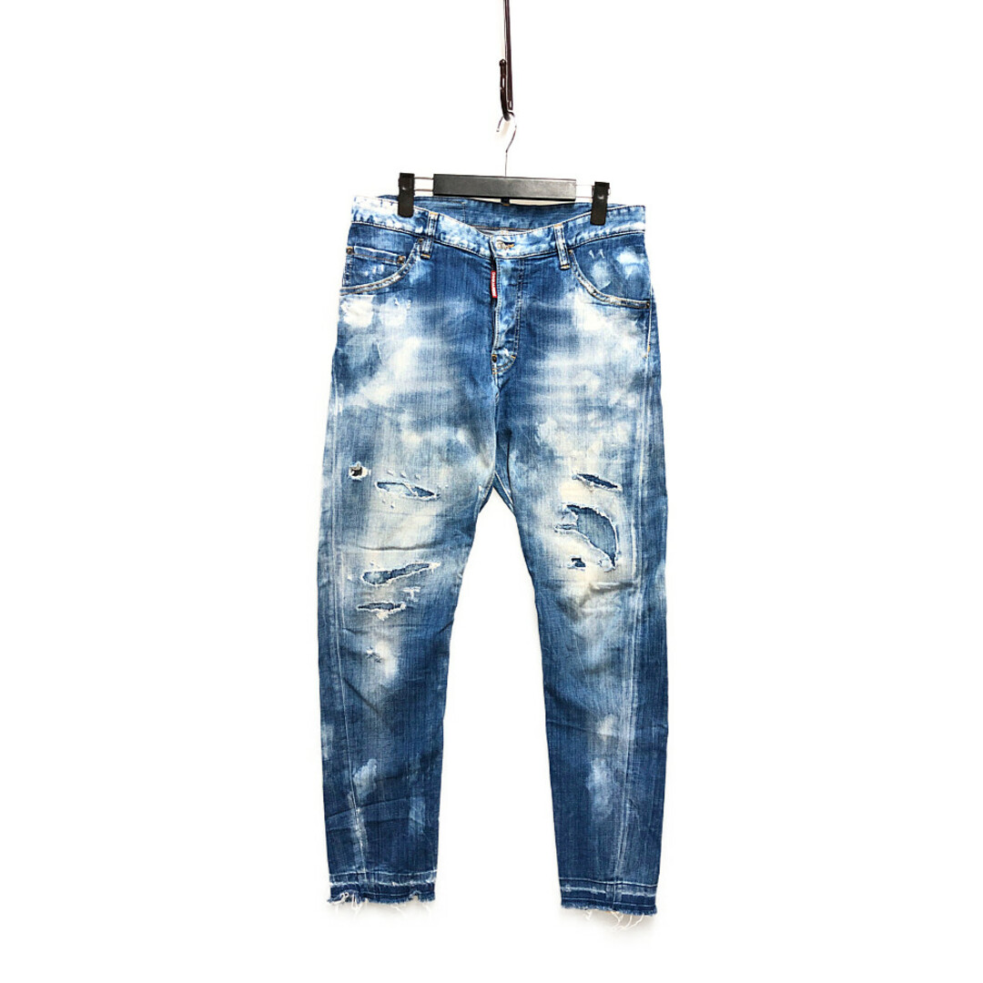 DSQUARED2 ディースクエアード 品番 S71LB0496 2018 Classic Kenny Jean 加工 デニムパンツ インディゴ サイズ46 正規品 / 31049