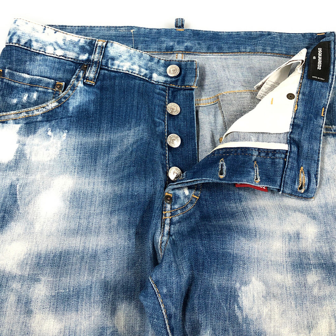 DSQUARED2 ディースクエアード 品番 S71LB0496 2018 Classic Kenny Jean 加工 デニムパンツ インディゴ  サイズ46 正規品 / 31049