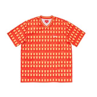 シュプリーム(Supreme)のSupreme Grid SOCCER Jersey Orange(シャツ)