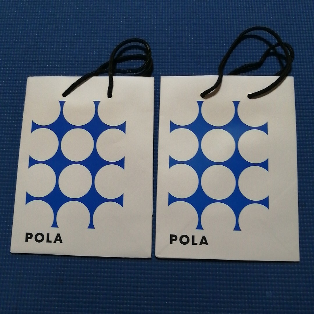 POLA(ポーラ)のPOLA  ポーラ　ショッパー　紙袋 (小) 　2枚 エンタメ/ホビーのコレクション(ノベルティグッズ)の商品写真