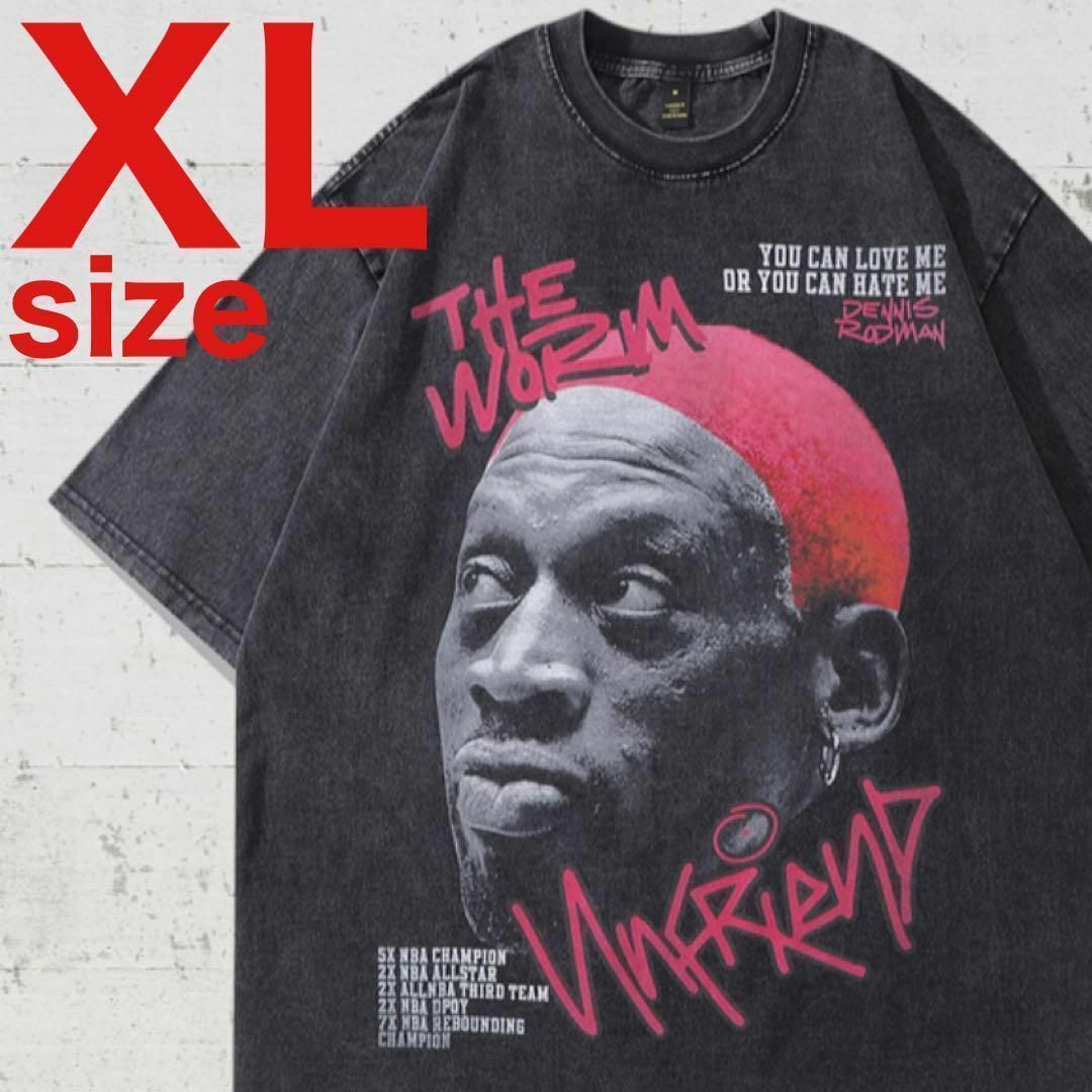 Dennis Rodman デニス ロッドマン ラップTシャツ ブラック XL - www