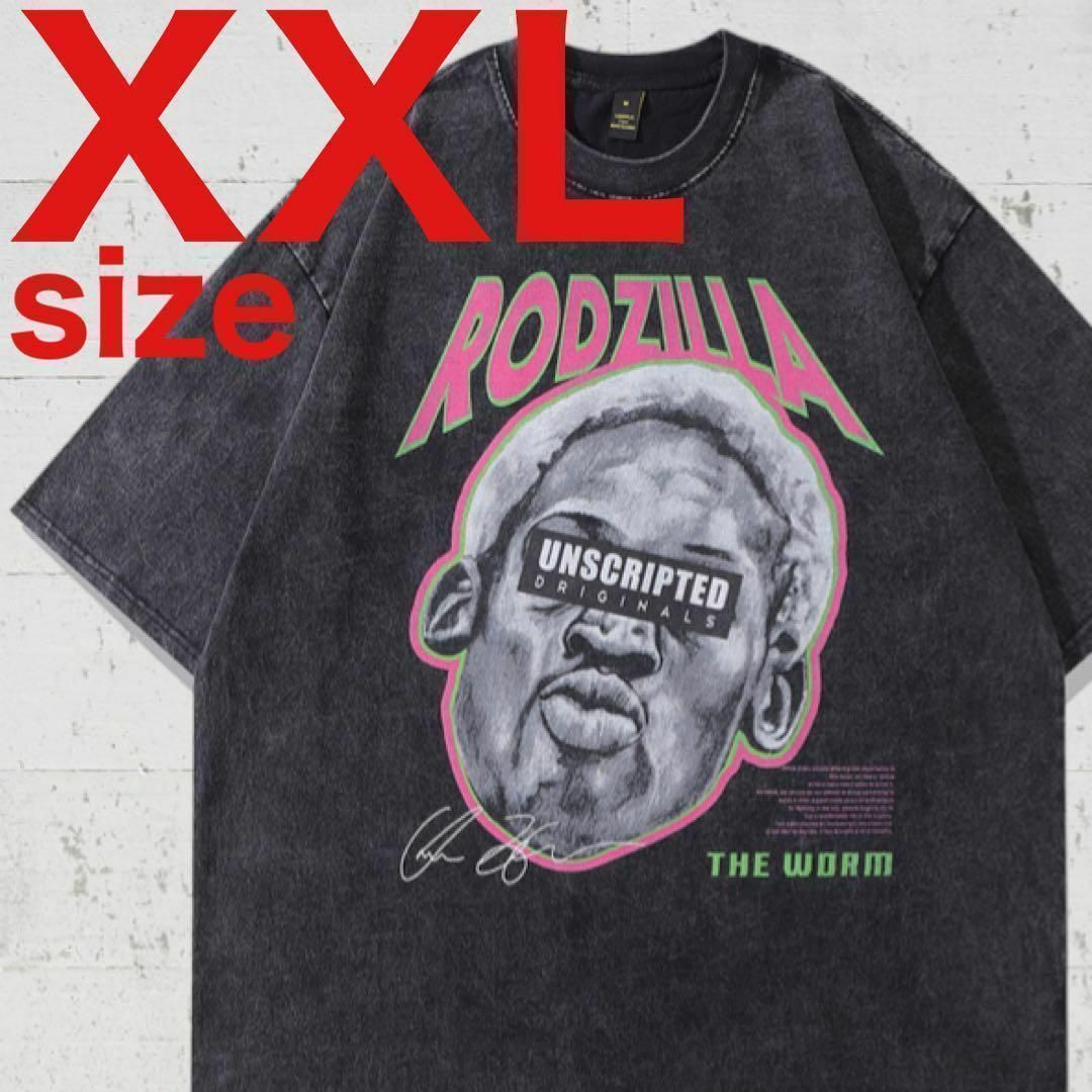 デニス・ロッドマン　Dennis Rodman　ラップTシャツ　ブラック　XXL