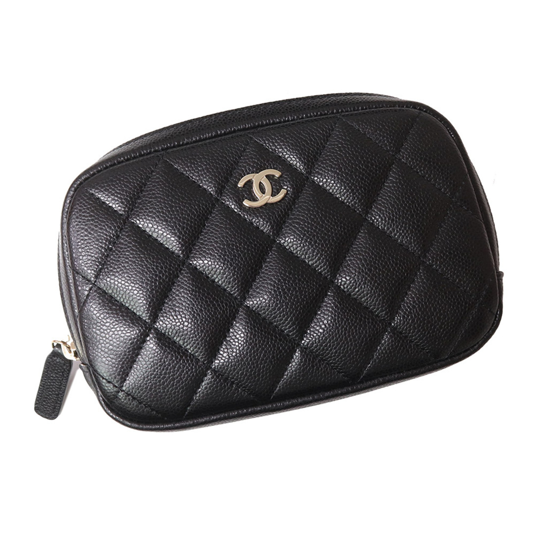 シャネル CHANEL CCフィリグリー ミニ ショルダーバッグ A84452 30番台 ブラック マトラッセ ココマーク キャビアスキン ゴールド金具 斜め掛け 肩掛け 未使用品