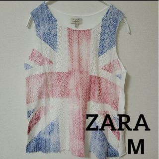 ザラ(ZARA)の未使用品！ZARA　ノースリーブＴ　M(カットソー(半袖/袖なし))