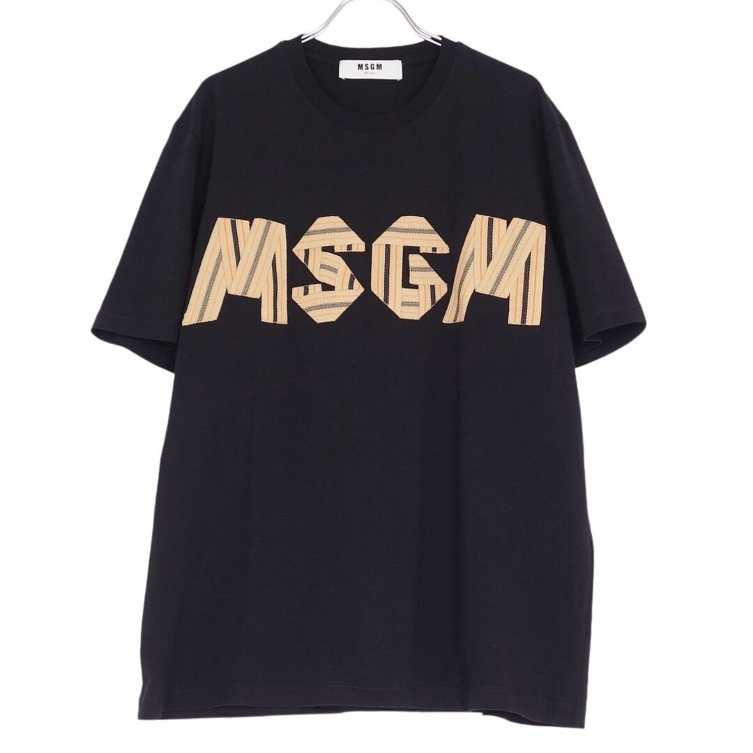 美品！MSGM BOXロゴTシャツ ブラック XL - Tシャツ