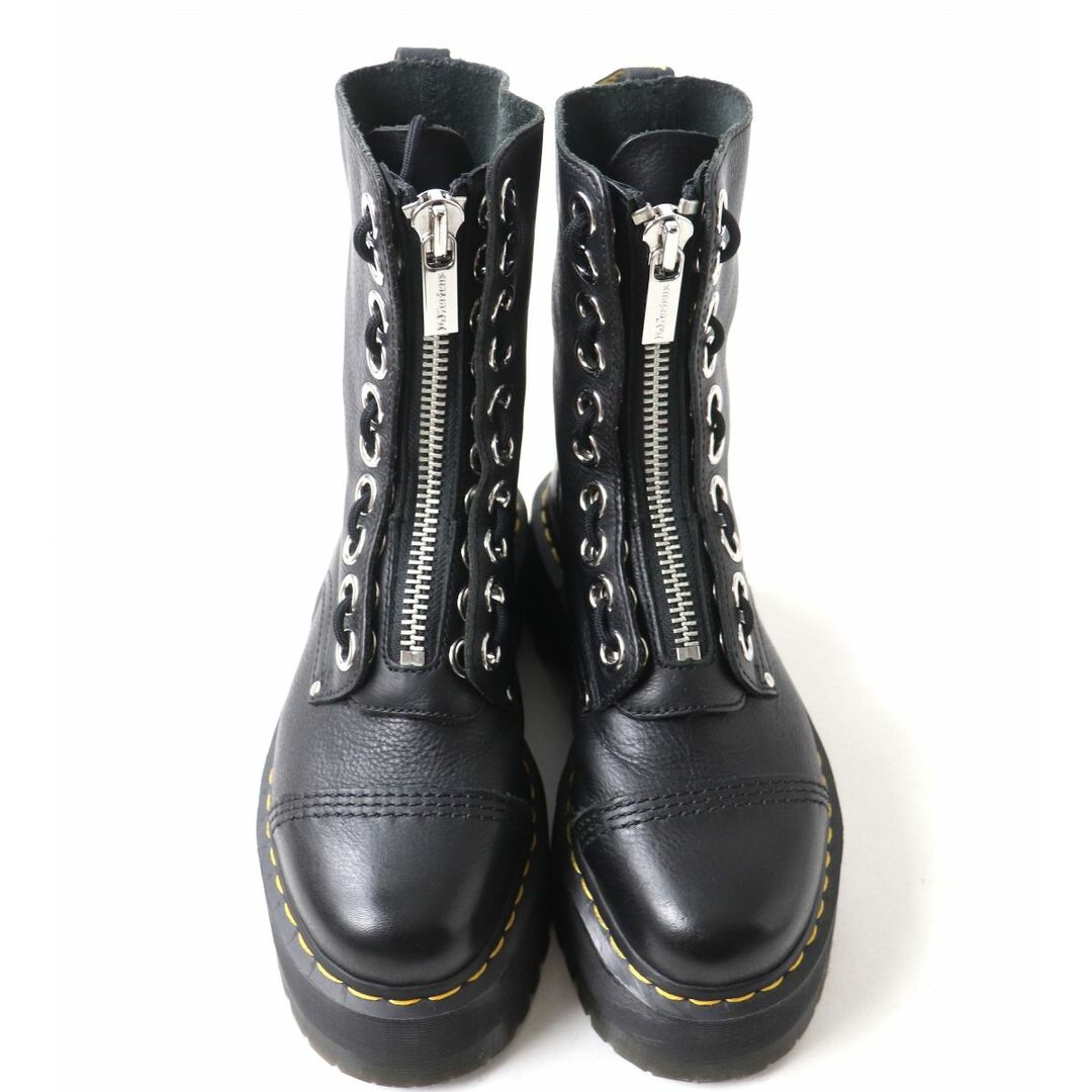 Dr.Martens(ドクターマーチン)の美品★ドクターマーチン 26088001 SINCLAIR HI MAX シンクレア ハイマックス フロントZIP ドレスアップ 厚底 レザーブーツ 黒 UK6 箱・紐付 レディースの靴/シューズ(ブーツ)の商品写真