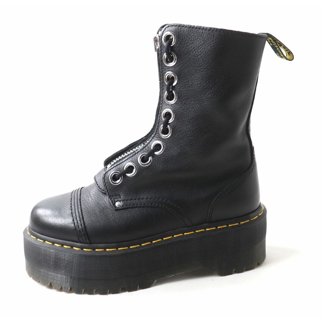 Dr.Martens(ドクターマーチン)の美品★ドクターマーチン 26088001 SINCLAIR HI MAX シンクレア ハイマックス フロントZIP ドレスアップ 厚底 レザーブーツ 黒 UK6 箱・紐付 レディースの靴/シューズ(ブーツ)の商品写真