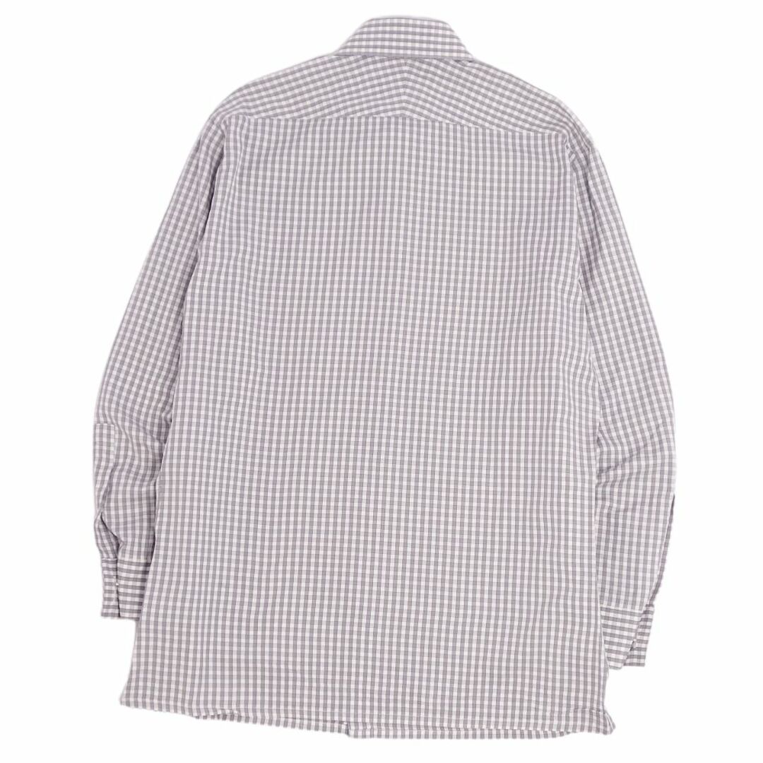 美品 エルメス HERMES シャツ ロングスリーブ チェック セリエ 美品 エルメス HERMES シャツ ロングスリーブ チェック セリエ
