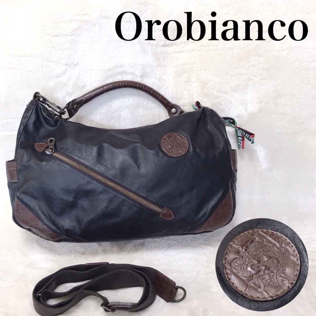 Orobianco 2way オールレザー ショルダーバッグ ハンドバッグのサムネイル