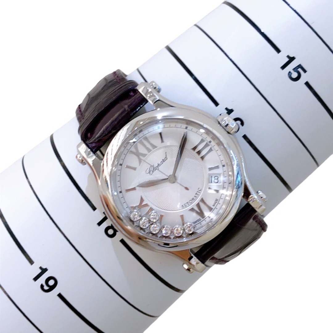 Chopard(ショパール)のショパール Chopard ハッピースポーツ 2785559-3001 SS/革 自動巻き レディース 腕時計 レディースのファッション小物(腕時計)の商品写真